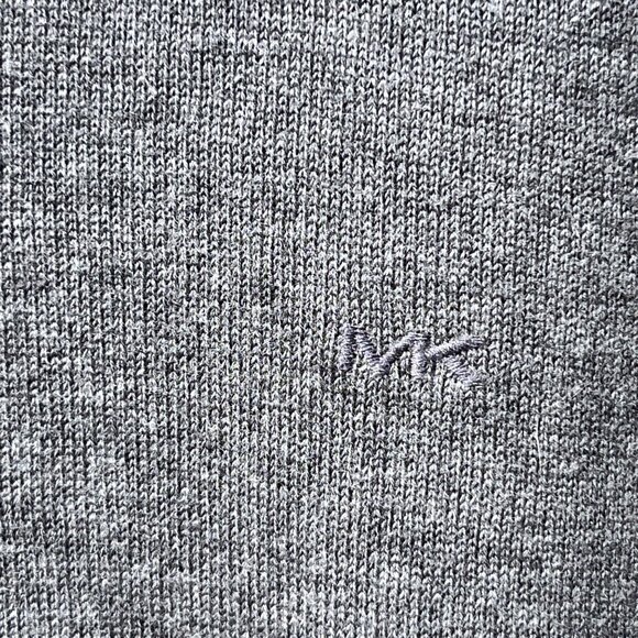 Michael Kors Gray Embroidered Logo 100% Cotton Sweater Size XXL - Picture 4 of 8